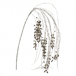 Ветка свисающая, с сосновыми шишками, коричневая 150 см