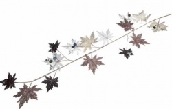 Гирлянда с коричневыми и белыми осенними листьями, 129,5