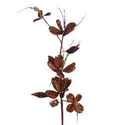 Ветка с цветами, медный-коричневый 71CM