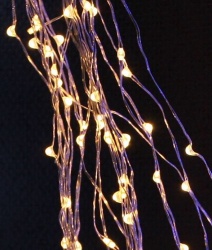 Гирлянда "Branch light", 1м., 12V, проволока,теплый белый, Branch 100-05-W