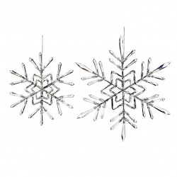 KC C 18-845925 Снежинка с кристаллами (2 вида), комплект